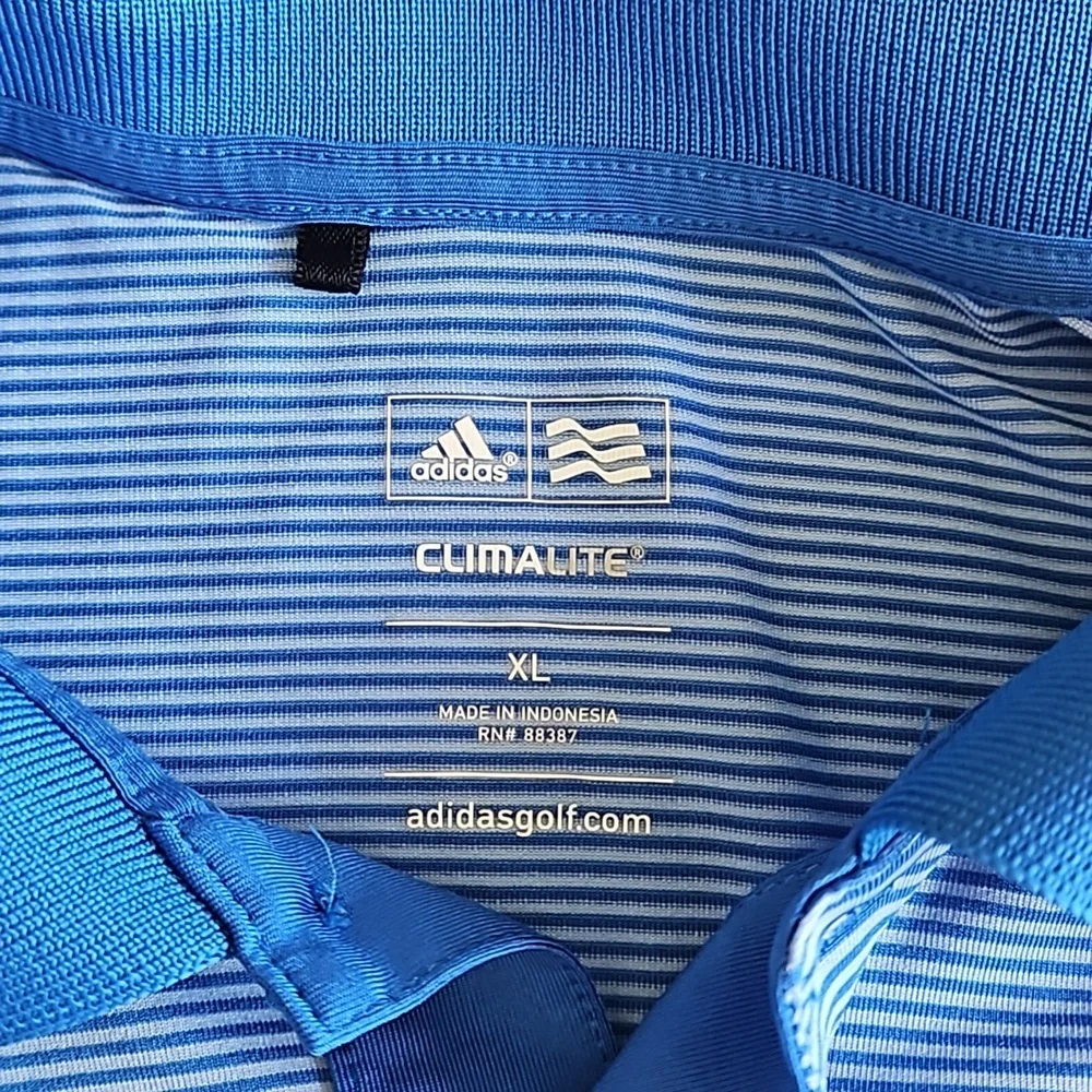 Adidas Climalite golf polo, blue, size XL